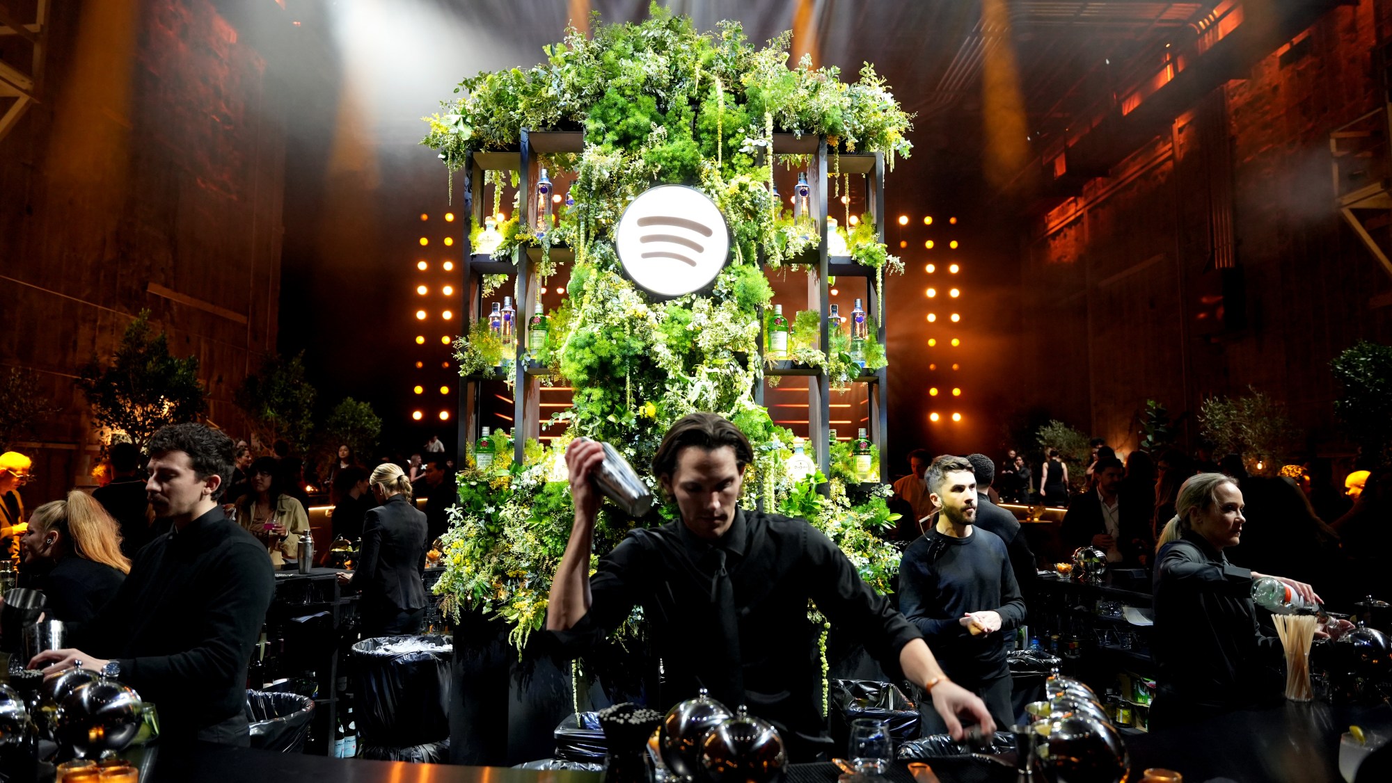 A look at a packed bar inside the Spotify Best New Artist party at Paramount Studios.