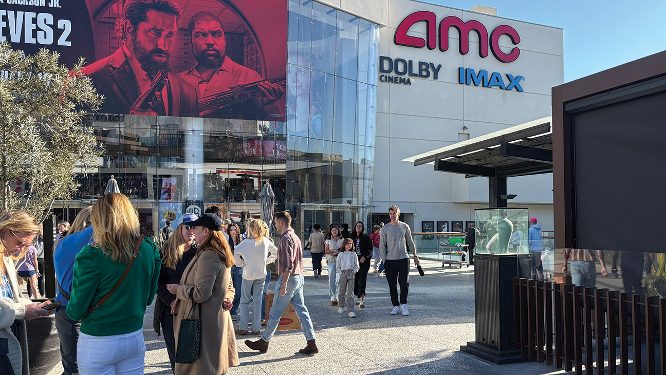 During the wildfires, Angelenos flocked to the AMC Century City 15, pictured Jan. 12.